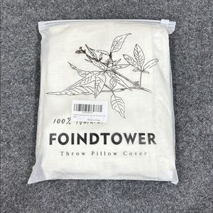 Foindtower Throw Pillow Cover 1 Piece cream White